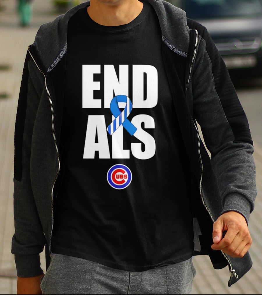 Chicago Cubs End ALS Awareness Support 2026 T-Shirt