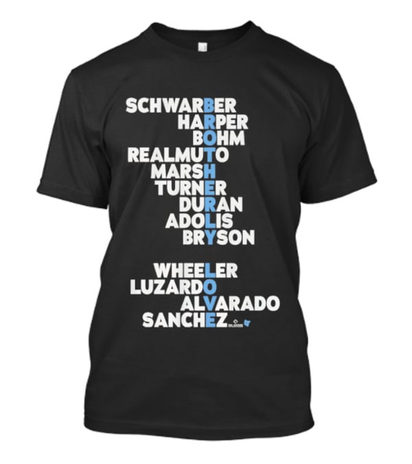 Philadelphia Baseball Brotherly Love Schwarber Harper Bohm Realmuto 2026 T-Shirt