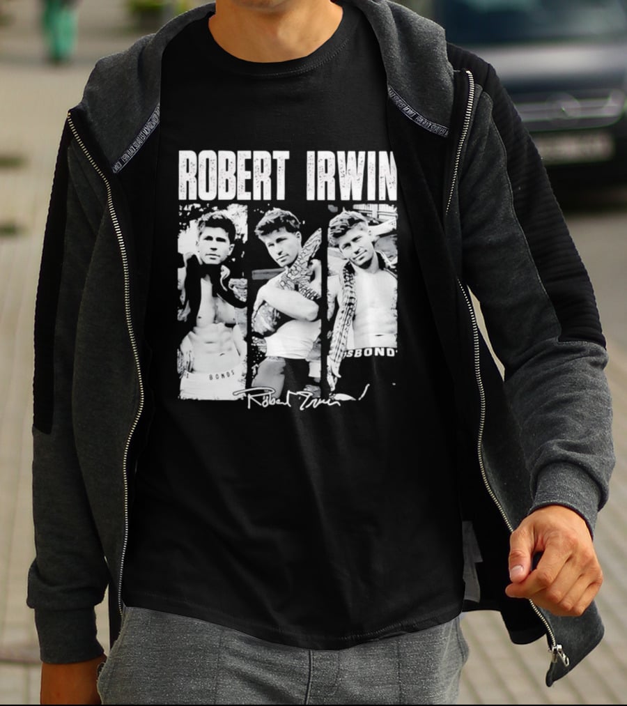 Robert Irwin Animal Wildlife Bonds Crocodile And Signature T-Shirt