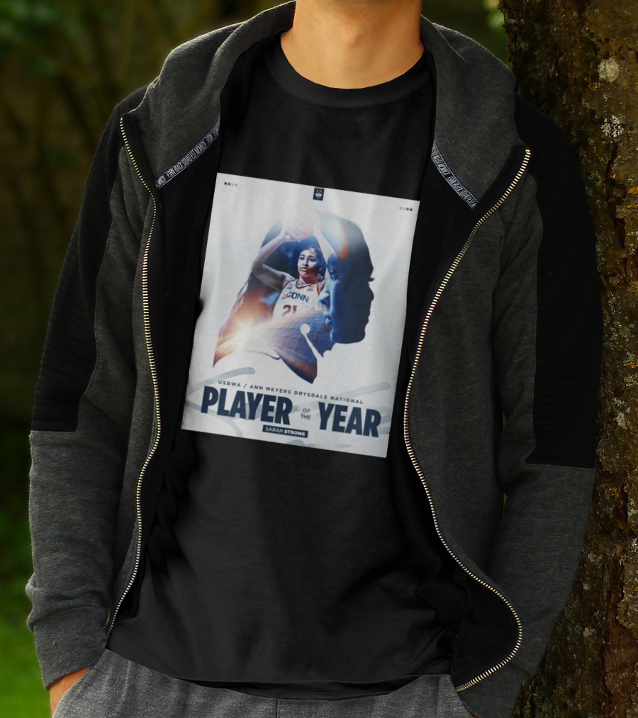Sarah Strong UConn USBWA Ann Meyers Drysdale National Player Of The Year 2026 T-Shirt