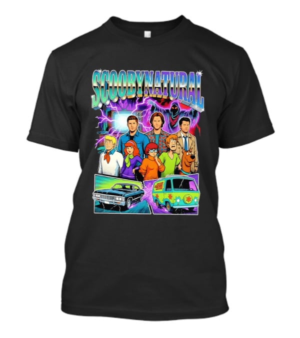 Scoobynatural Supernatural Scooby Doo Mystery Machine Impala Crossover Cartoon T-Shirt
