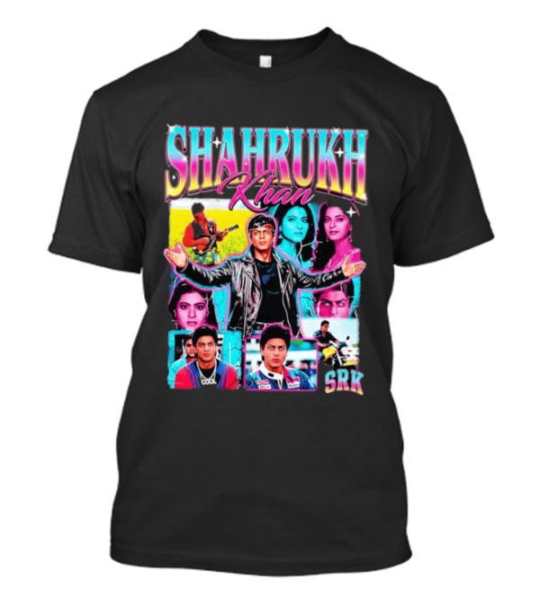 SHAHRUKH KHAN SRK Kajol Juhi Chawla Guitar Motorcycle T-Shirt
