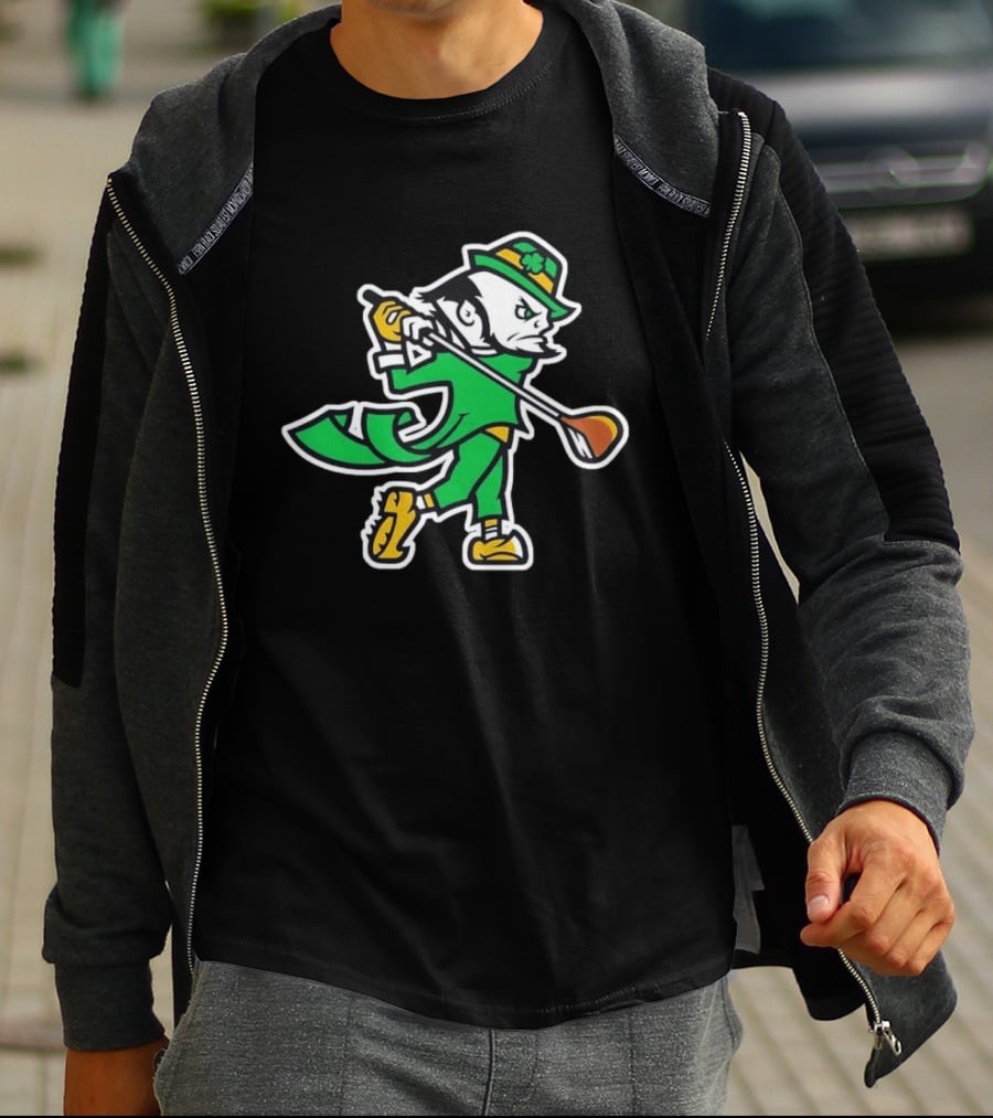 Notre Dame Fighting Irish Golf Leprechaun 2026 T-Shirt