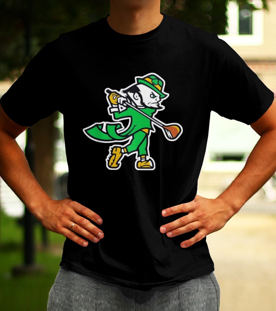 Notre Dame Fighting Irish Golf Leprechaun 2026 T-Shirt