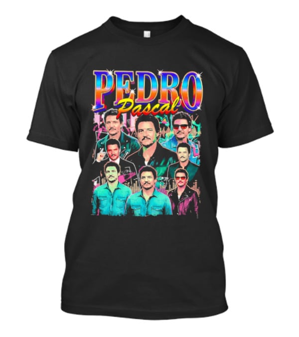 Pedro Pascal Multicolored Collage Actor T-Shirt