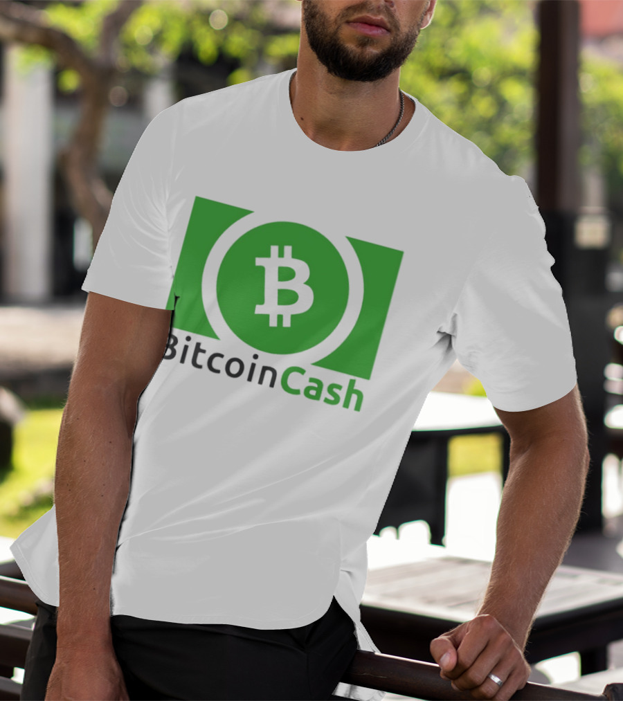 Bitcoin Cash Cryptocurrency Symbol Green Circle T-Shirt