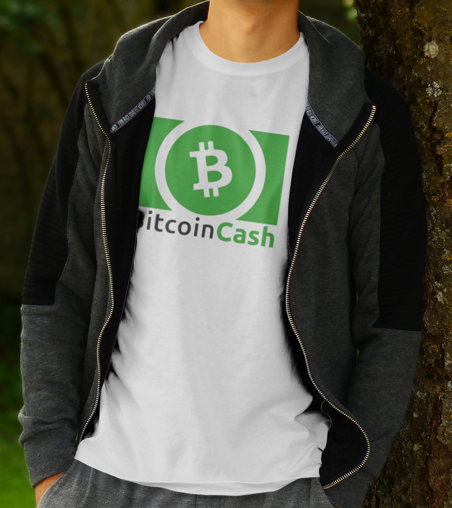 Bitcoin Cash Cryptocurrency Symbol Green Circle T-Shirt