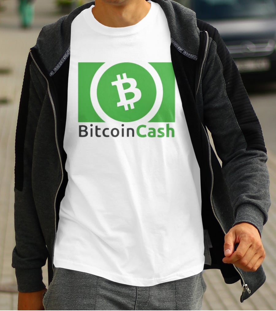 Bitcoin Cash Cryptocurrency Symbol Green Circle T-Shirt