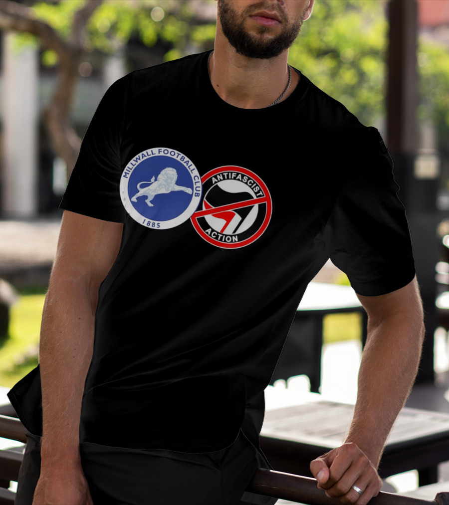 Millwall Football Club 1885 Anti Antifascist Action T-Shirt
