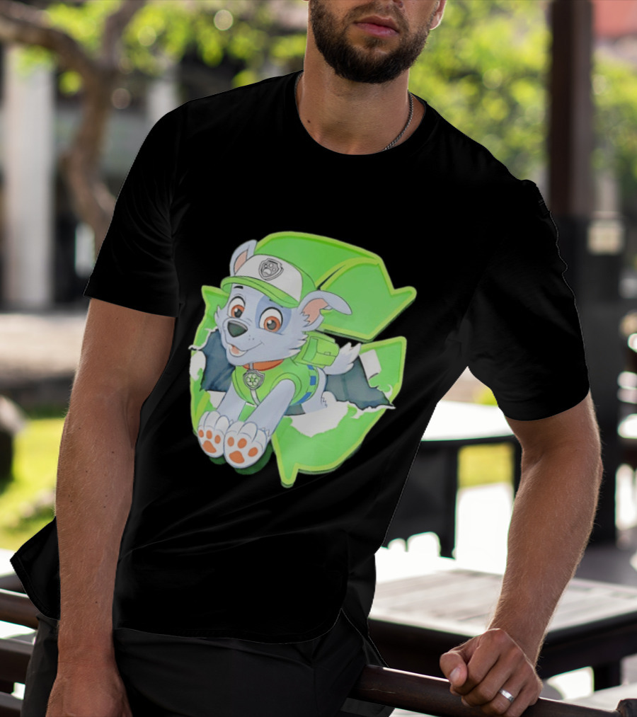 Bought Myself A Rocky Recycle Adventure Paw Patrol Rocky Puppy Patrol Green Eco Friendly T-Shirt