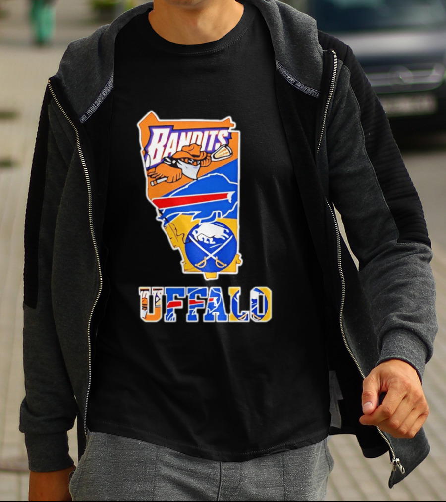 Buffalo Bandits Bills Sabres Sports Teams State T-Shirt