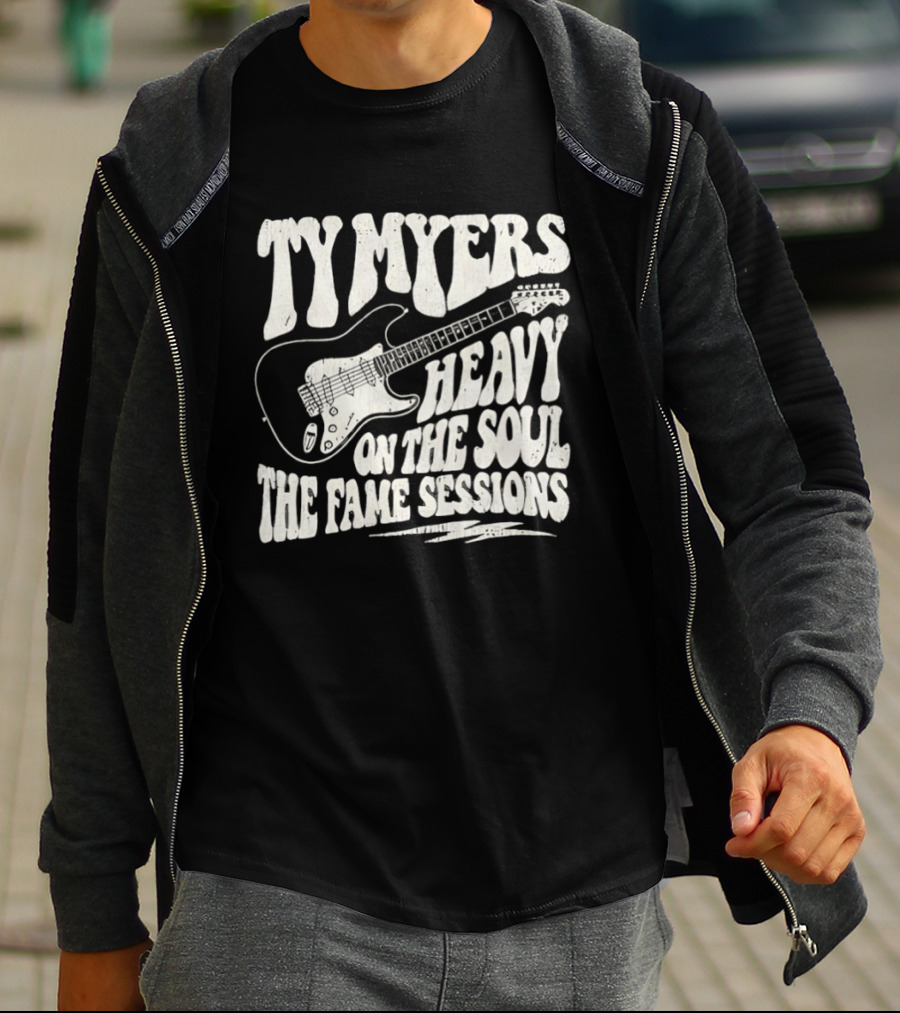 Ty Myers Heavy On The Soul The Fame Sessions Guitar T-Shirt