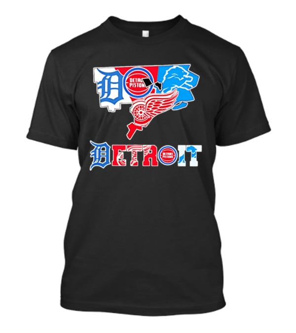 Detroit Pistons Lions Red Wings Tigers State Michigan T-Shirt
