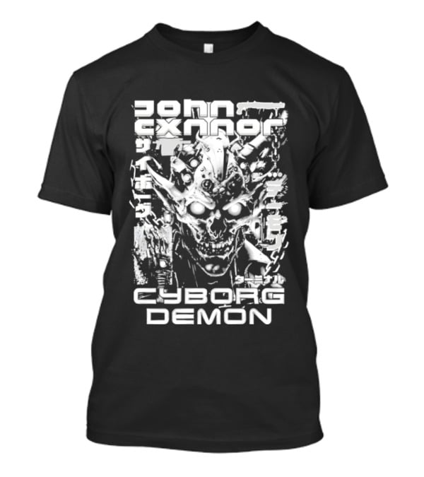 John Cxnnor Gravitated Cyborg Demon T-Shirt
