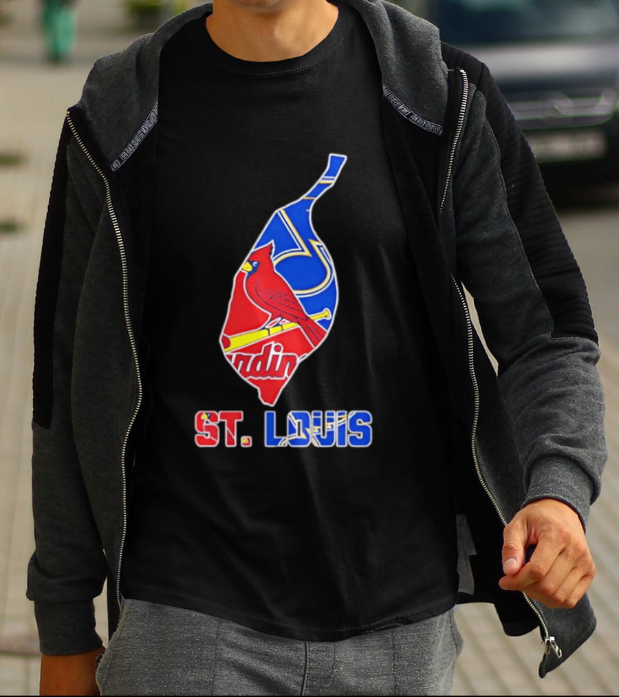 St. Louis Cardinals And Blues Team Spirit T-Shirt