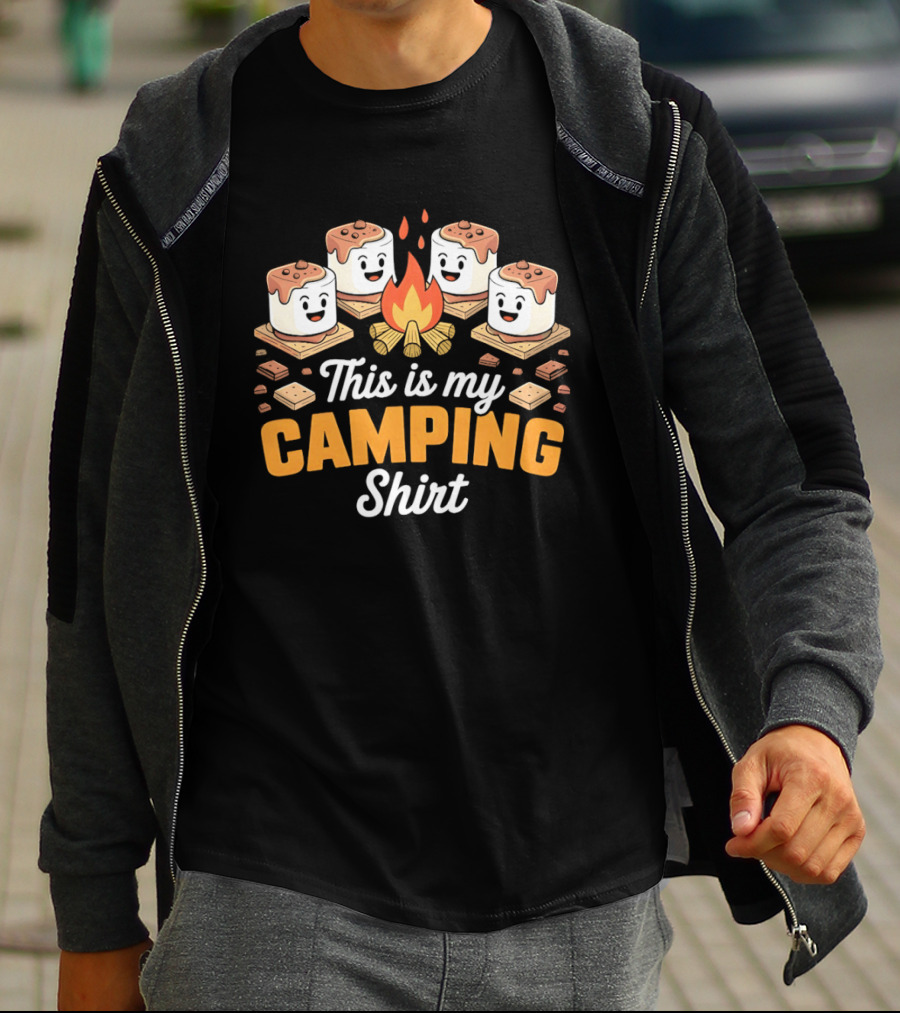 This Is My Camping Campfire Marshmallows T-Shirt