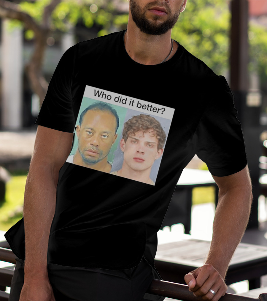 Who Did It Better Tiger Woods Shot Comparison T-Shirt
