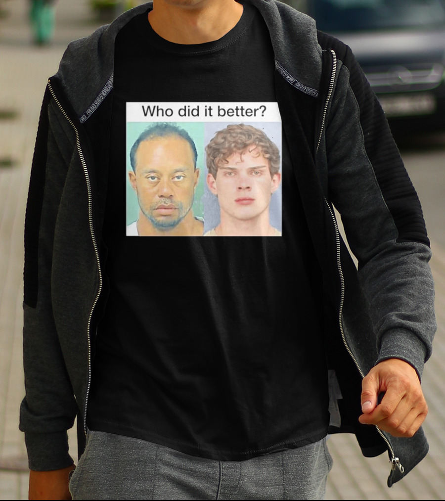 Who Did It Better Tiger Woods Shot Comparison T-Shirt