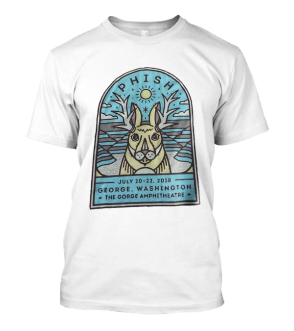 PHISH George Washington The Gorge Amphitheatre July 20 22 2018 Concert Event T-Shirt