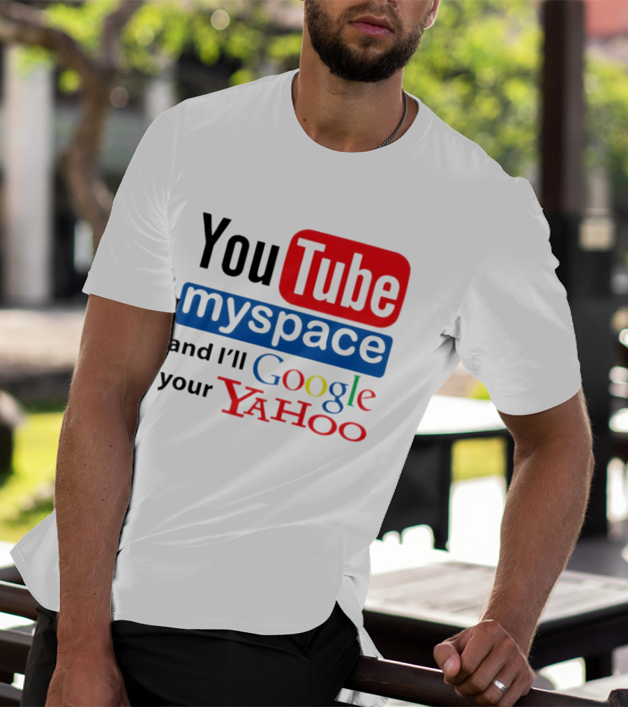 YouTube Myspace Google Yahoo Internet Humor Retro Tech T-Shirt