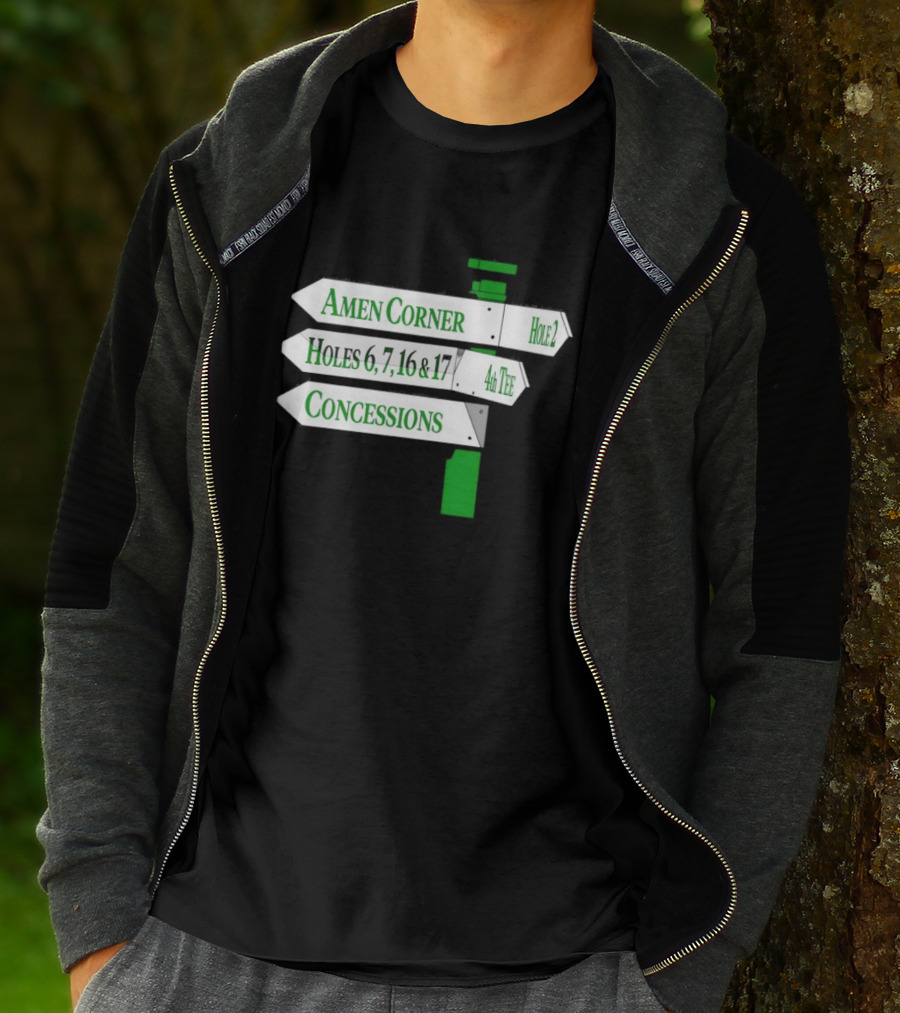 Amen Corner Hole 2 Holes 6 7 16 17 4th Concessions T-Shirt