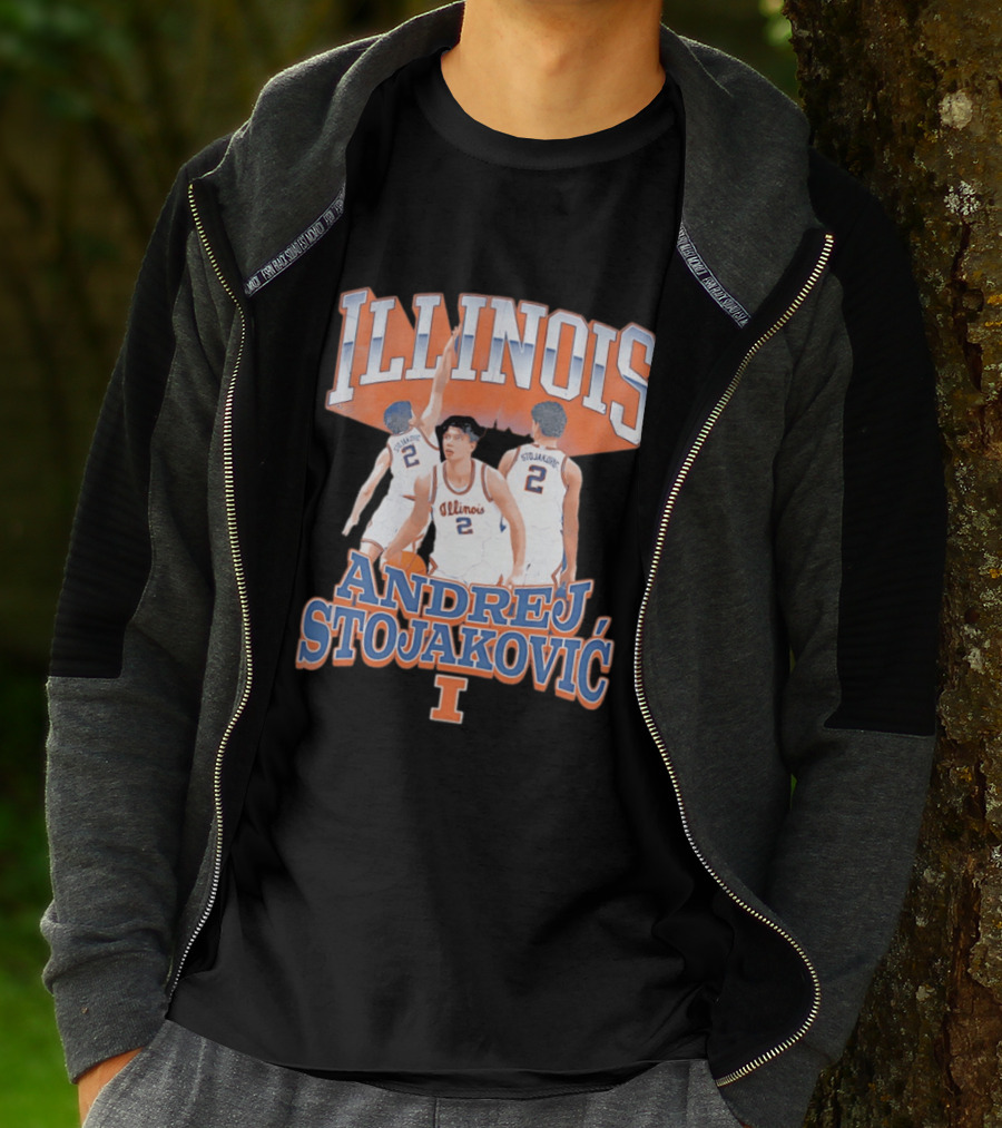 Illinois Basketball Andrej Stojakovic T-Shirt
