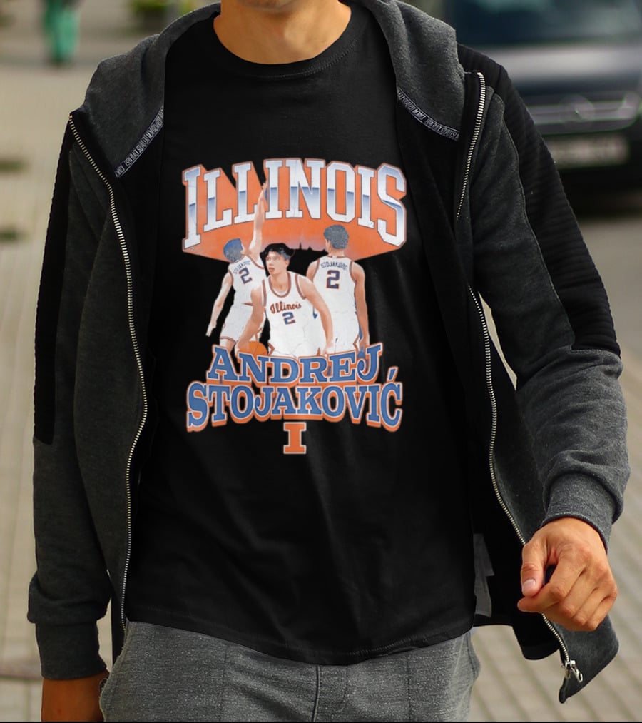 Illinois Basketball Andrej Stojakovic T-Shirt