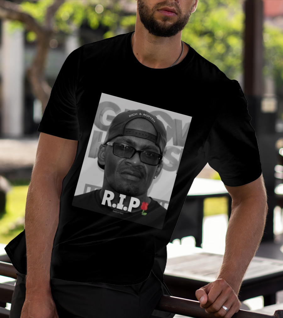 RIP Rich & Rotten Roses In PetalGrove Street Shawn Fonteno T-Shirt