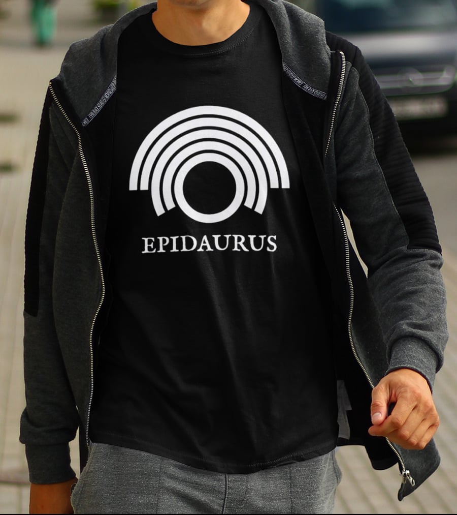 Epidaurus Ancient Greek Theatre Symbol Arches Heritage T-Shirt