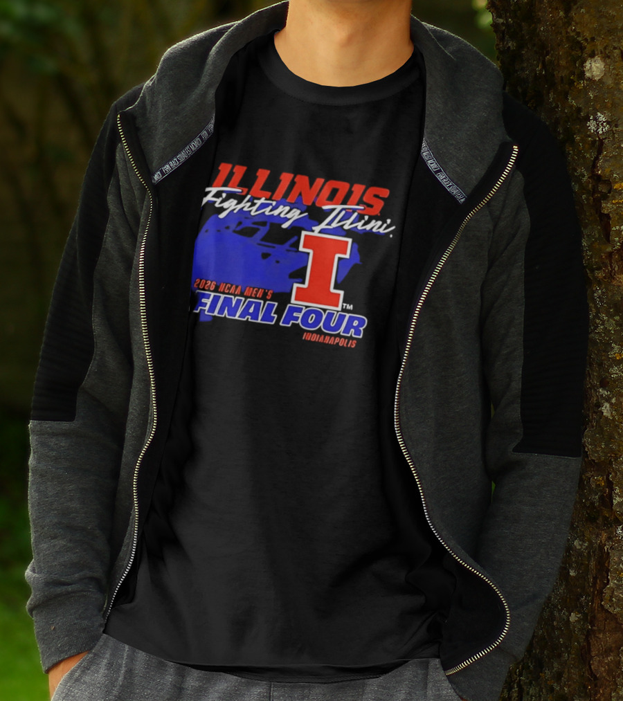 Illinois Fighting Illini 2026 NCAA Men's Final Four Indianapolis T-Shirt