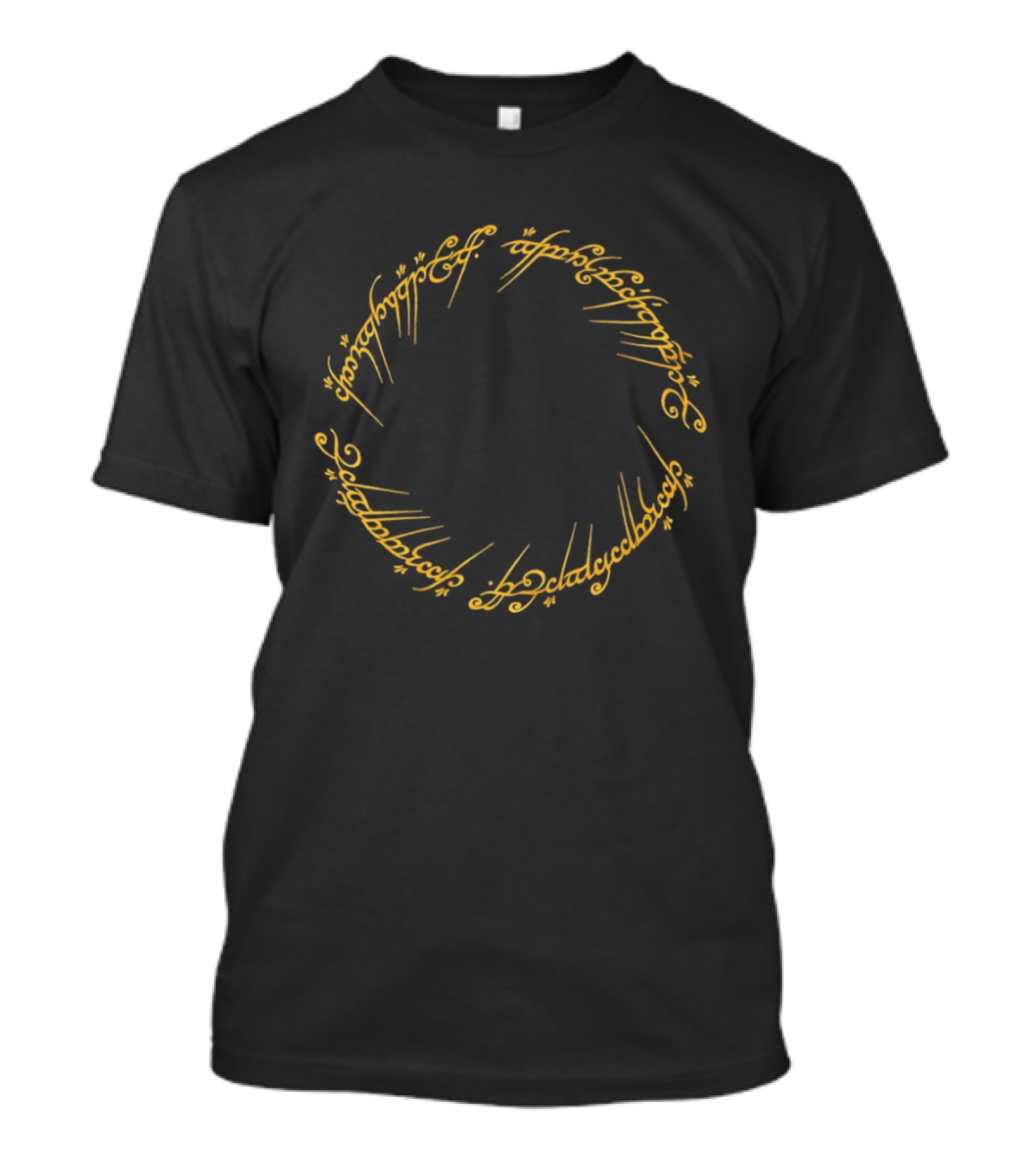 Elvish Script Ring Inscription One Ring To Rule Them All T-Shirt