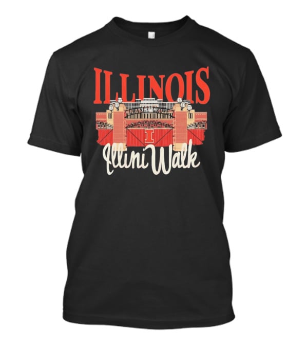 Illinois Illini Walk Memorial Stadium Gates T-Shirt