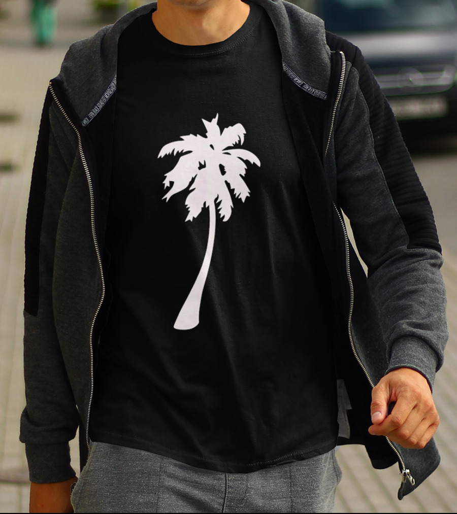 Palm Tree Tropical Sunset Summer Vibes T-Shirt