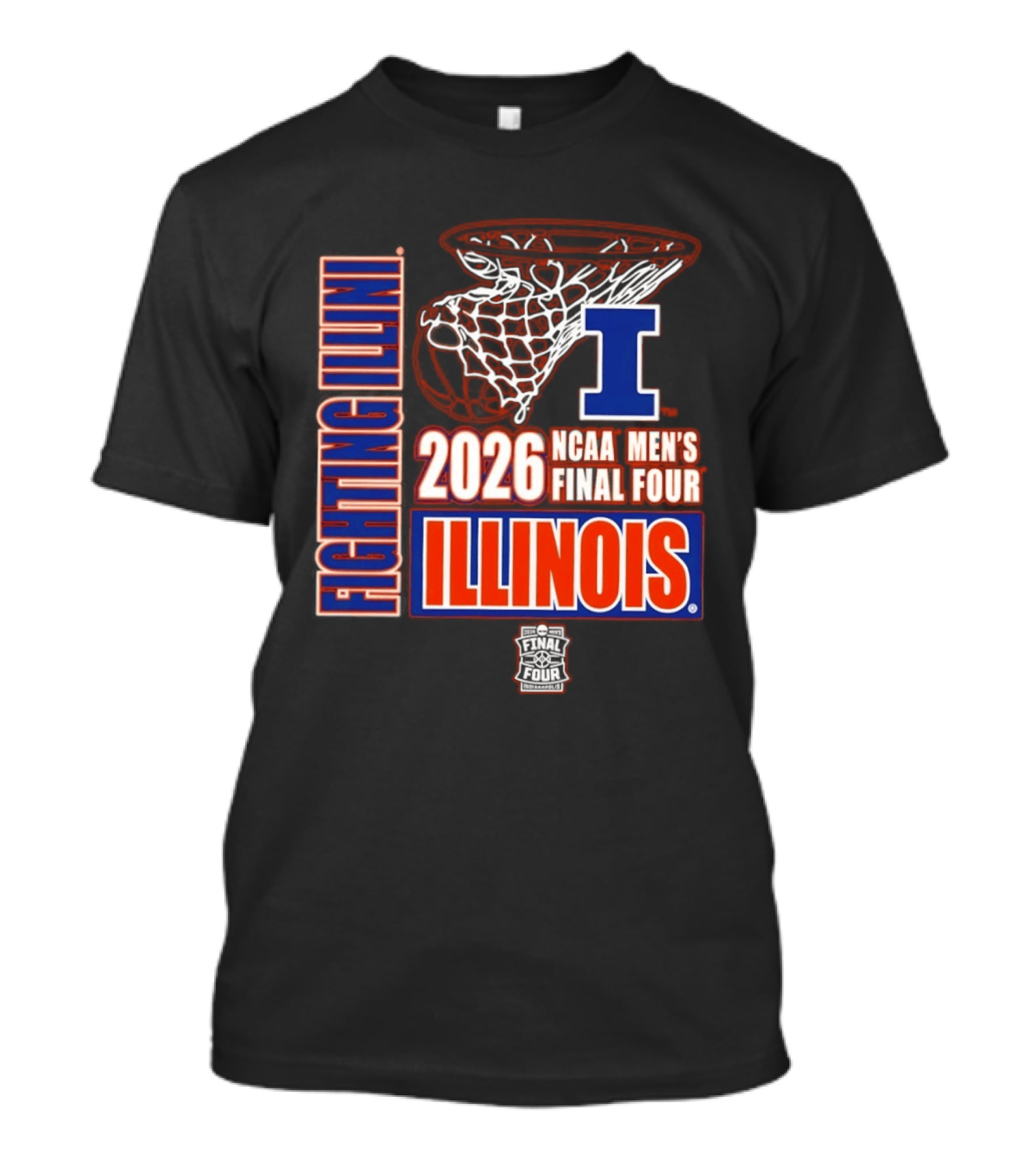 Illinois Fighting Illini 2026 NCAA Men's Final Four Basketball T-Shirt