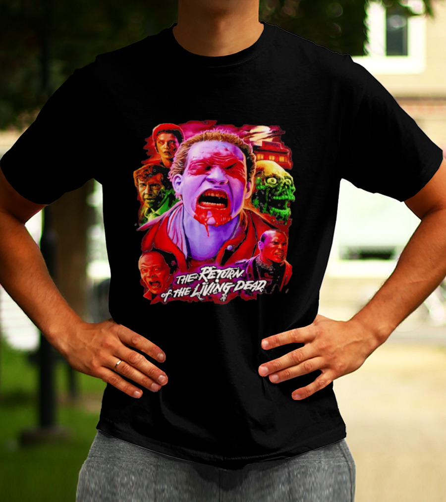 The Return Of The Living Dead I Can Smell Your Brains Horror Characters T-Shirt
