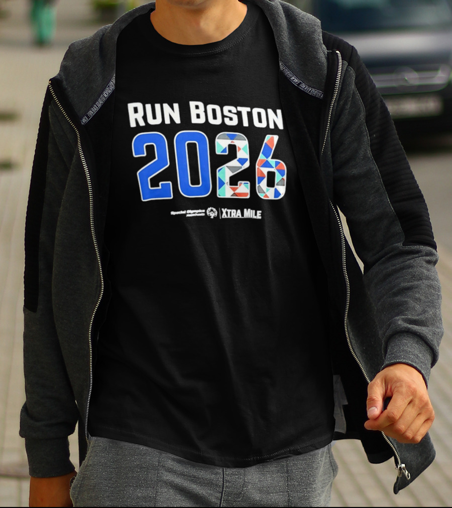 Run Boston 2026 Special Olympics Massachusetts Xtra Mile T-Shirt