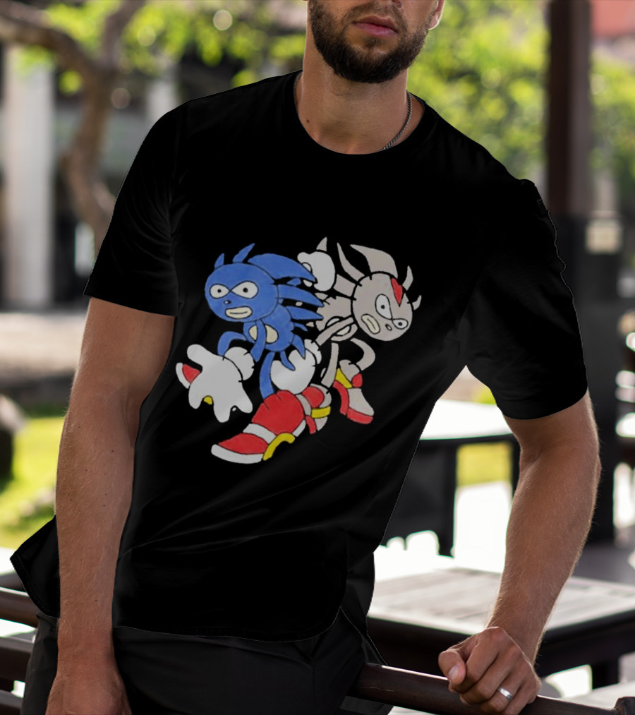 Sanic Coldsteel April Fools Meme Characters T-Shirt