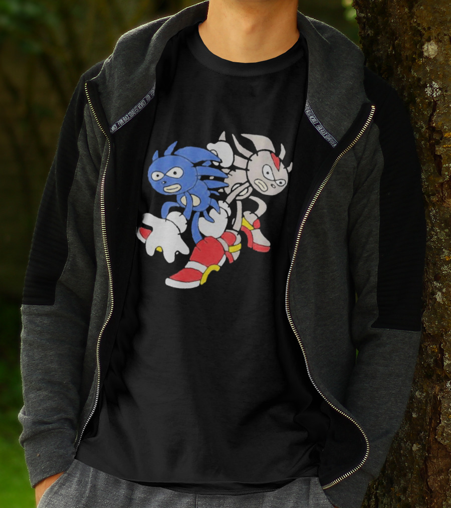 Sanic Coldsteel April Fools Meme Characters T-Shirt
