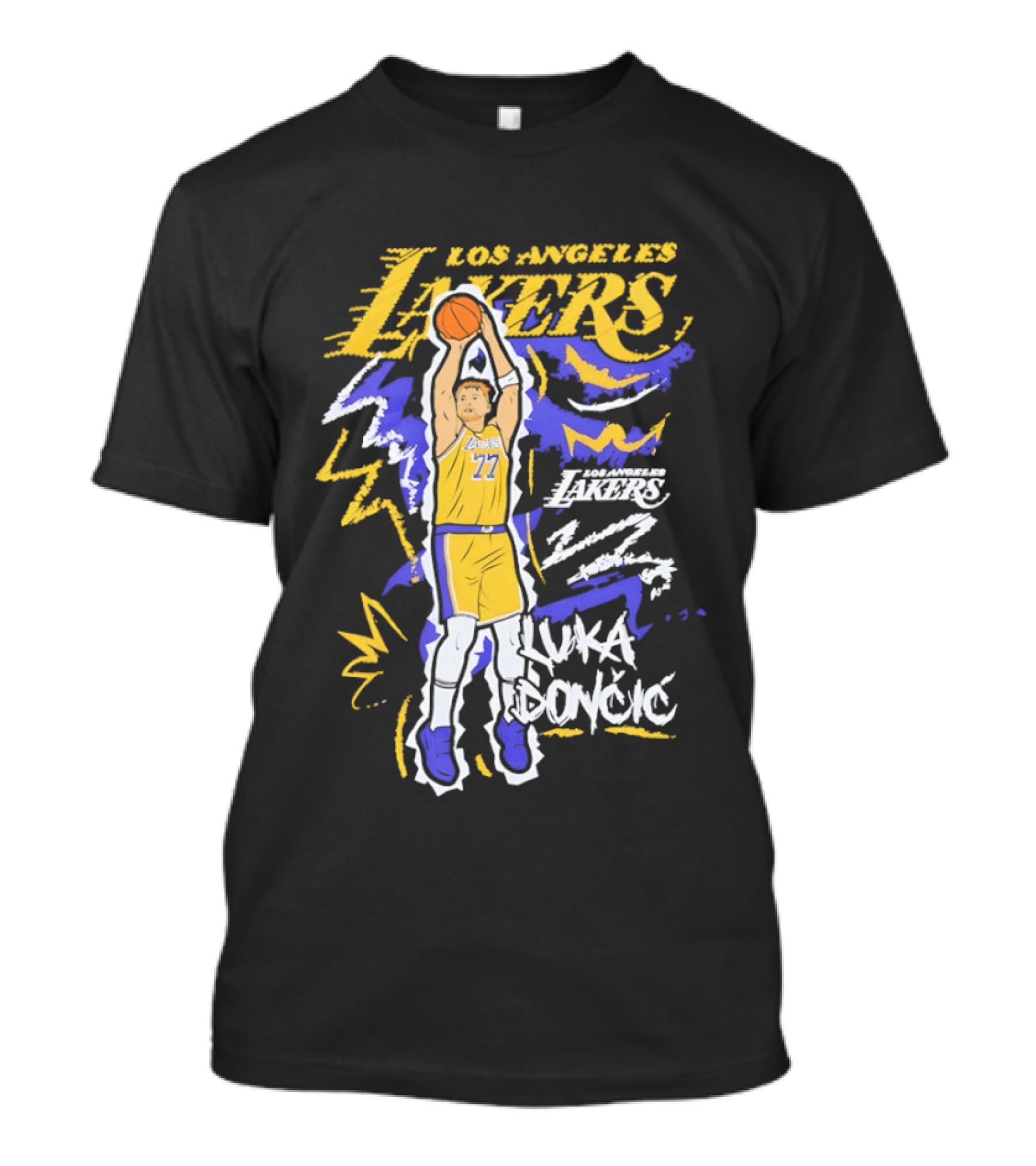 Luka Dončić Los Angeles Lakers 77 Basketball NBA T-Shirt