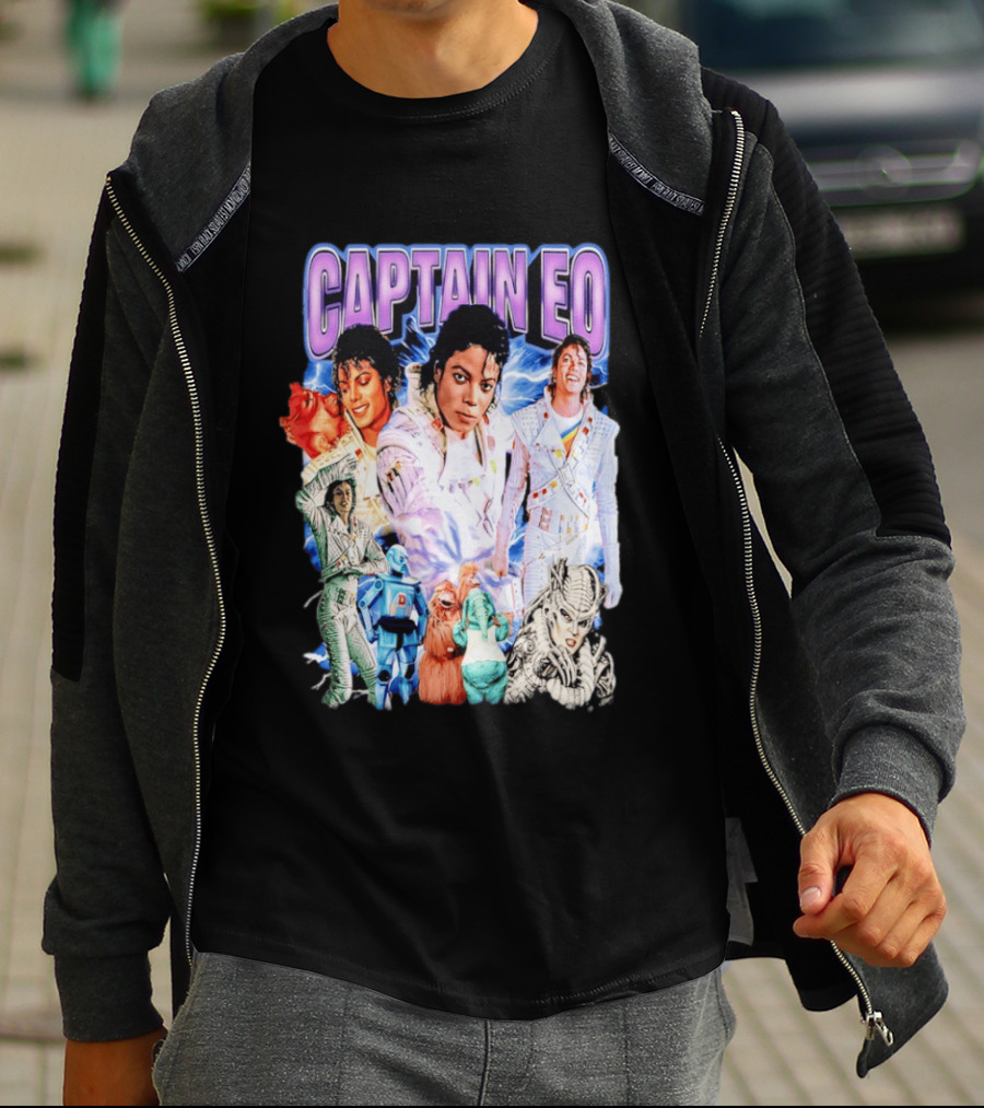 Captain EO Michael Jackson Sci Fi Adventure Cast Characters T-Shirt