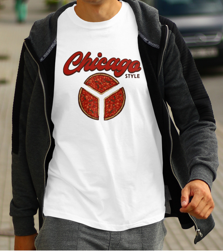 Chicago Style Deep Dish Pizza Slices T-Shirt