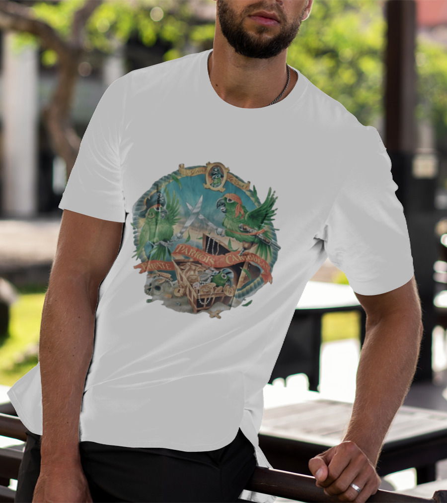 Parrots Of The Caribbean Pirate Adventure Join The Crew T-Shirt