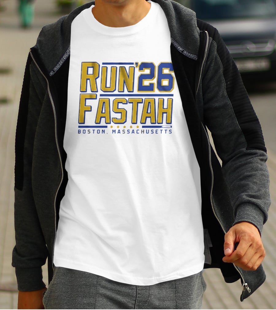 Run Fastah 26 Boston Massachusetts T-Shirt