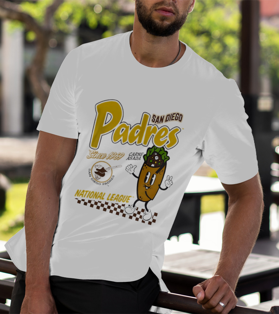 San Diego Padres Carne Asada National League Since 1969 Retro Baseball T-Shirt