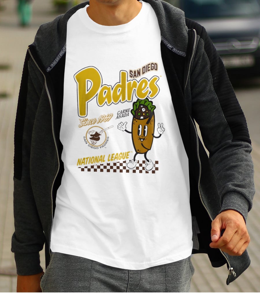 San Diego Padres Carne Asada National League Since 1969 Retro Baseball T-Shirt
