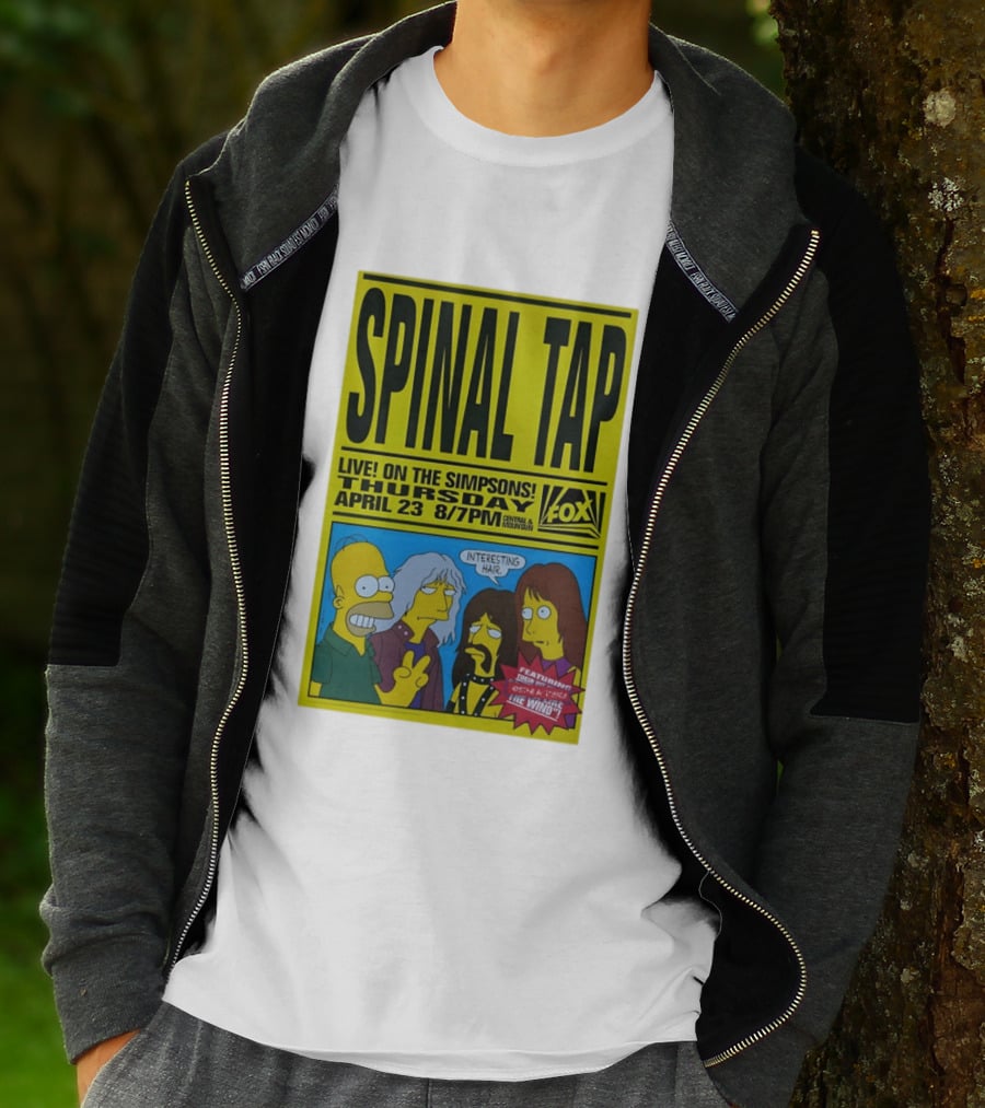 Spinal Tap Live On The Simpsons Thursday April 23 Fox 8 7pm With Interesting Hair T-Shirt