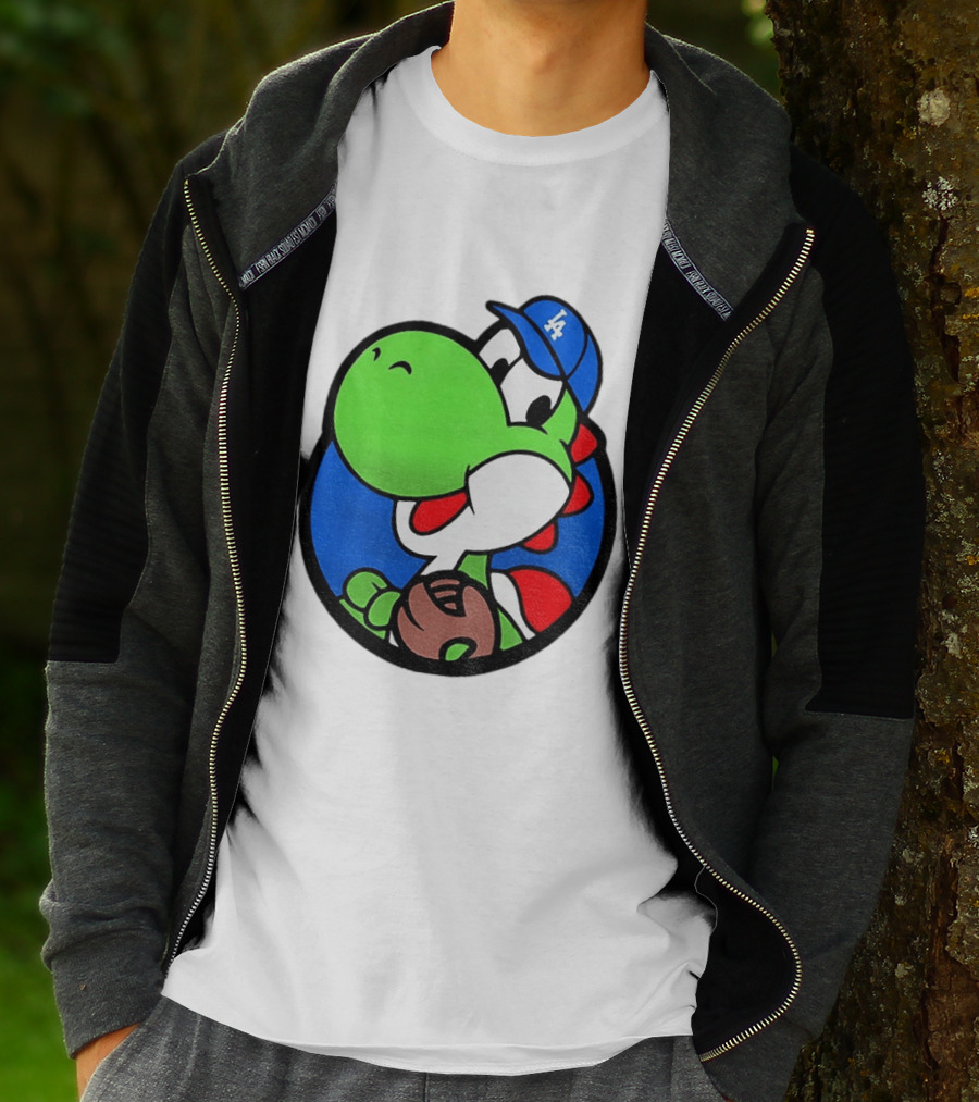 Super Mario Yoshi Los Angeles Dodgers Baseball MLB 2026 T-Shirt