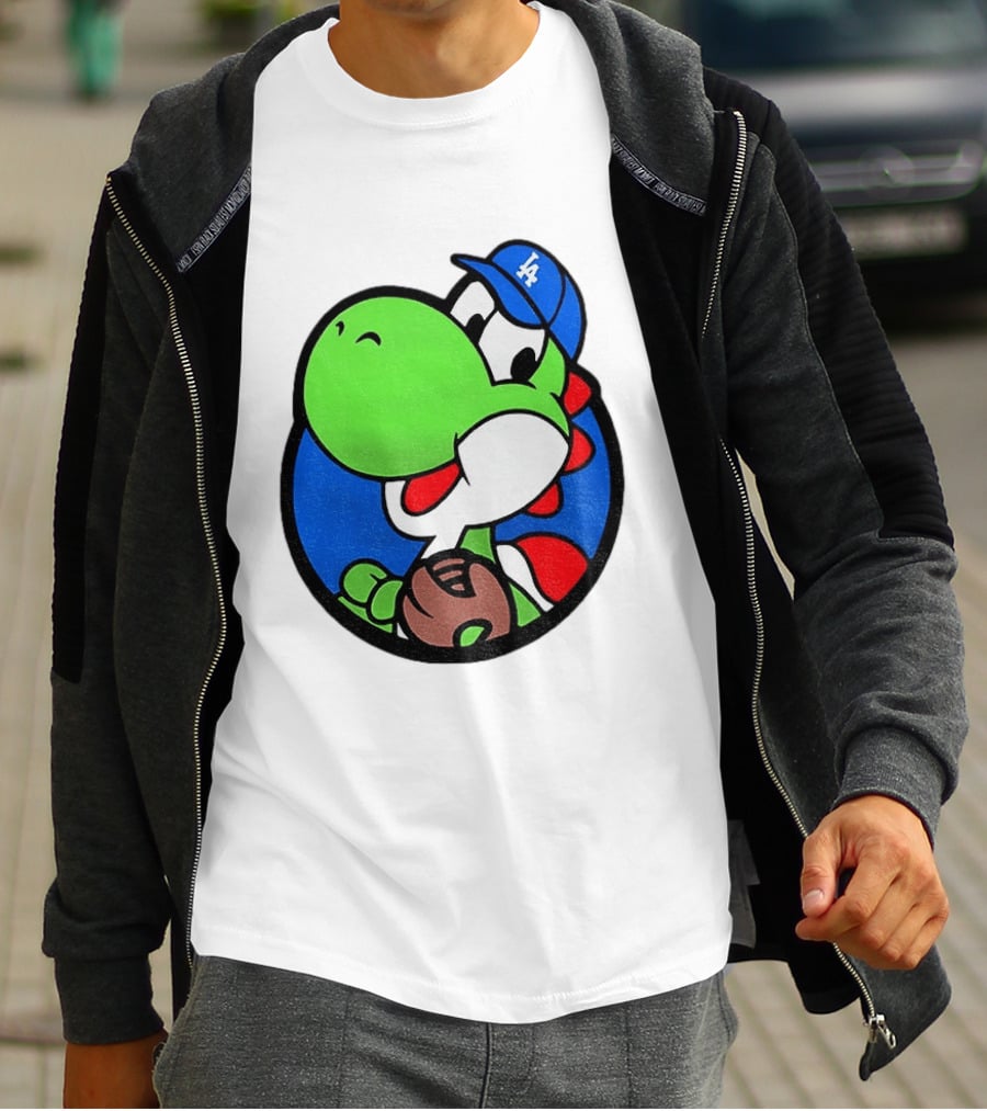 Super Mario Yoshi Los Angeles Dodgers Baseball MLB 2026 T-Shirt