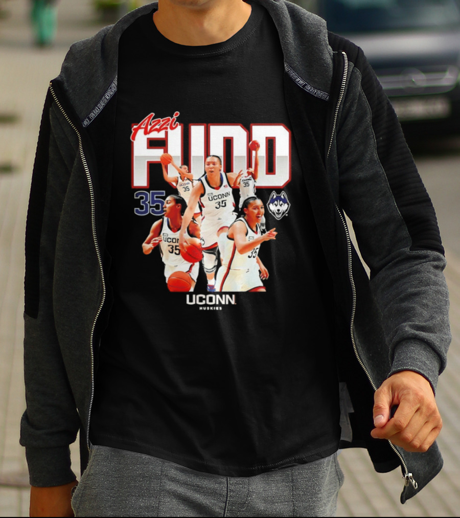 Azzi Fudd UConn Number 35 Huskies Basketball UConn Huskies T-Shirt