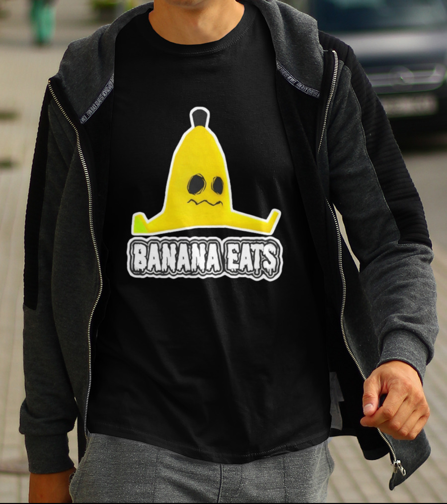 Banana Eats Game Inspired Funny Yellow T-Shirt